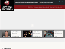 Tablet Screenshot of krav-maga-universal-formation.com